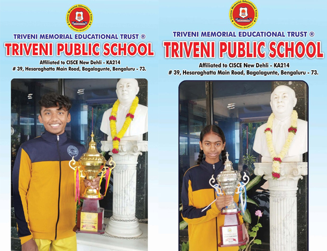 Triveni Public School who represented the state of Karnataka in National level